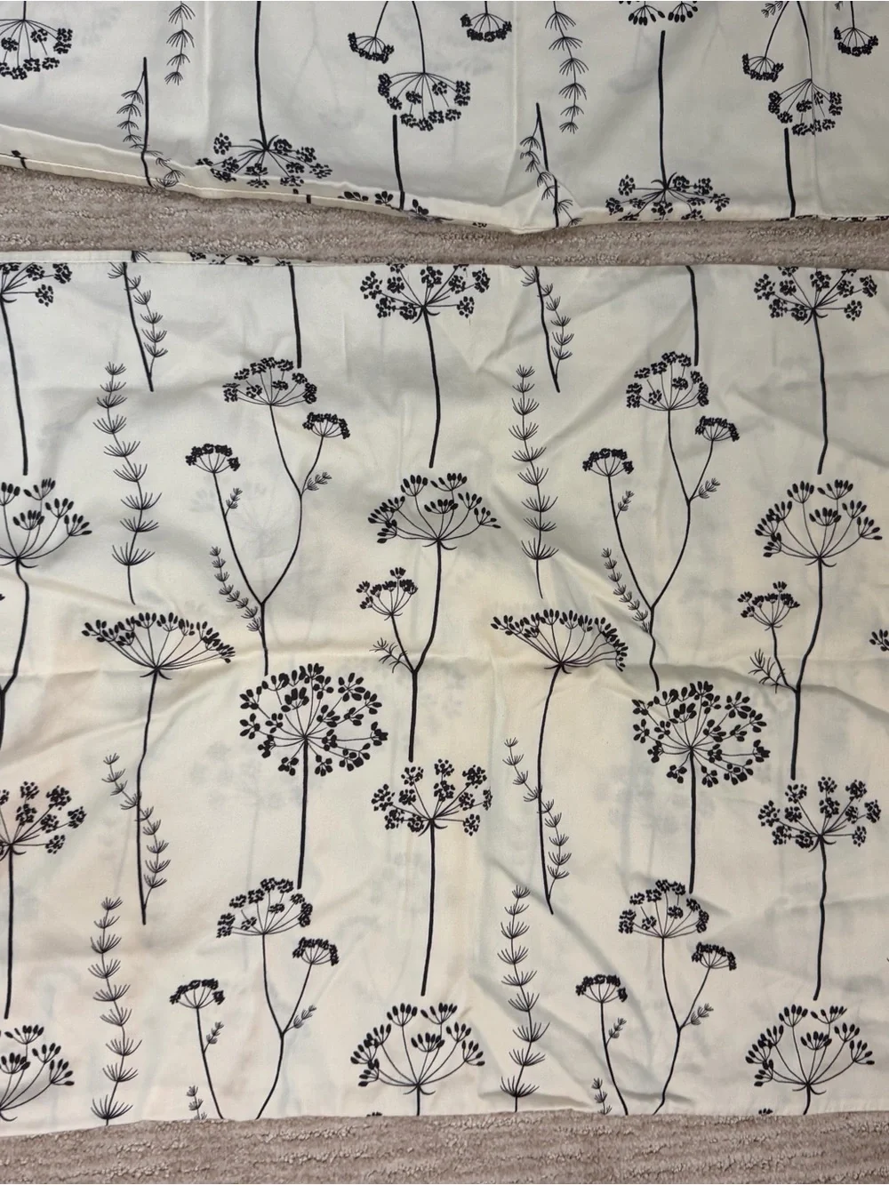 WAVERLY Home Vintage Flower Print Sheet Set Full/Queen